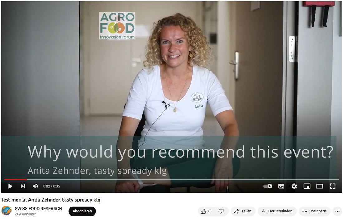 9. Januar 2023: Testimonial für Swiss Food Research