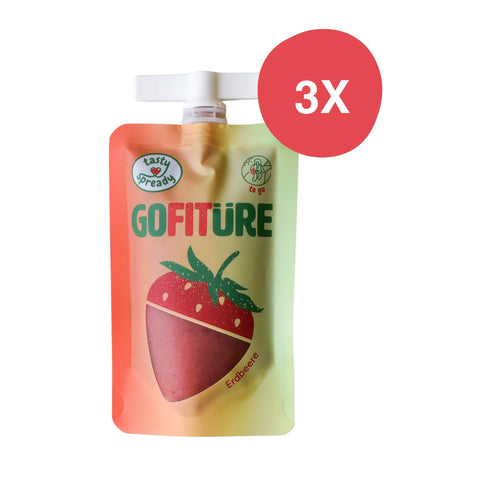 3X Erdbeeraufstrich