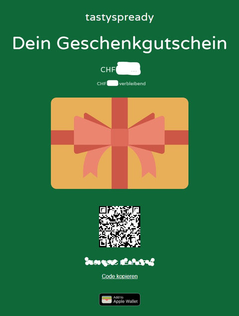Geschenkgutscheine (10.-, 25.-, 50.- oder 100.- CHF)